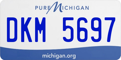MI license plate DKM5697