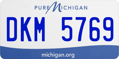 MI license plate DKM5769
