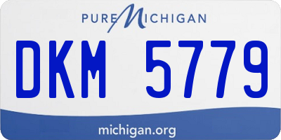 MI license plate DKM5779