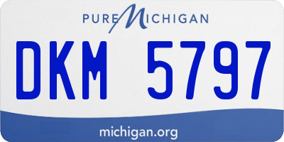 MI license plate DKM5797