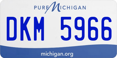 MI license plate DKM5966