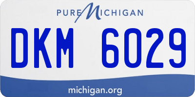 MI license plate DKM6029
