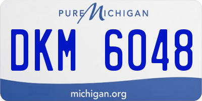 MI license plate DKM6048