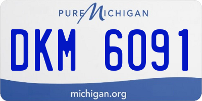 MI license plate DKM6091