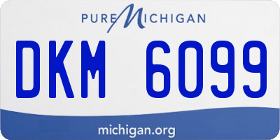 MI license plate DKM6099