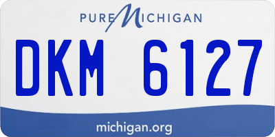 MI license plate DKM6127