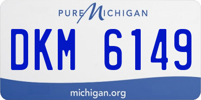 MI license plate DKM6149
