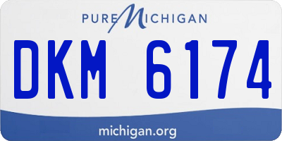 MI license plate DKM6174