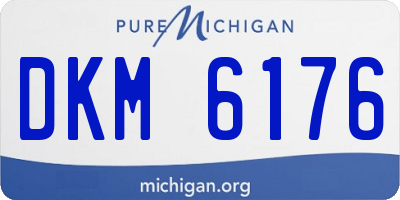 MI license plate DKM6176