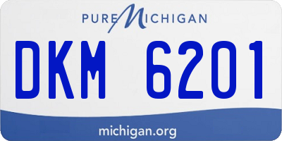 MI license plate DKM6201