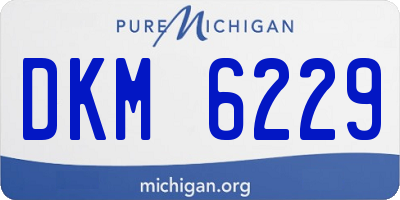 MI license plate DKM6229