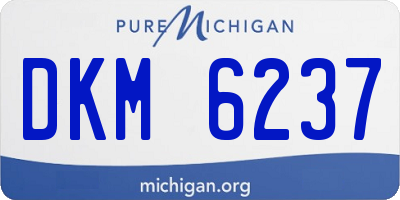 MI license plate DKM6237