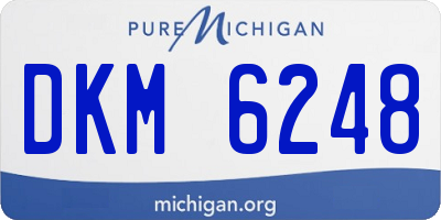 MI license plate DKM6248