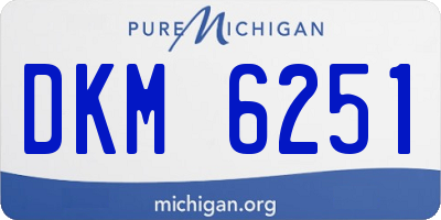 MI license plate DKM6251
