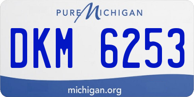 MI license plate DKM6253
