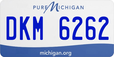 MI license plate DKM6262