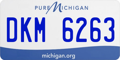 MI license plate DKM6263