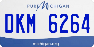 MI license plate DKM6264