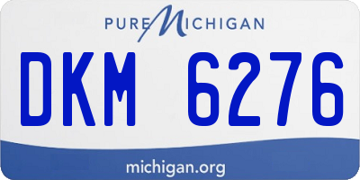 MI license plate DKM6276