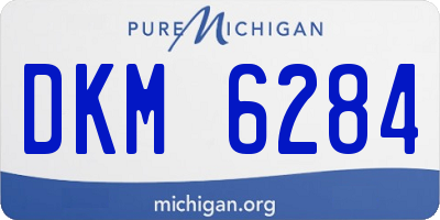 MI license plate DKM6284