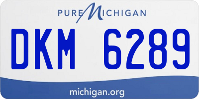 MI license plate DKM6289