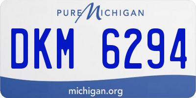 MI license plate DKM6294