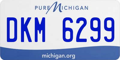 MI license plate DKM6299