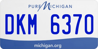 MI license plate DKM6370