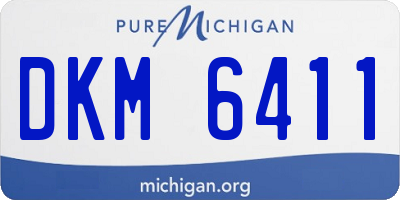 MI license plate DKM6411