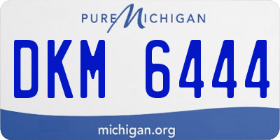 MI license plate DKM6444