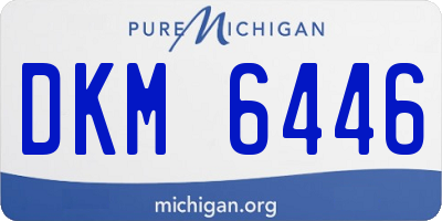 MI license plate DKM6446