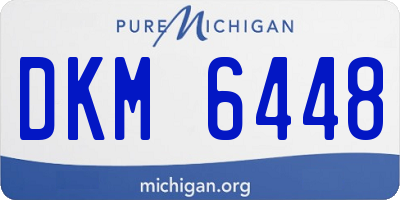 MI license plate DKM6448