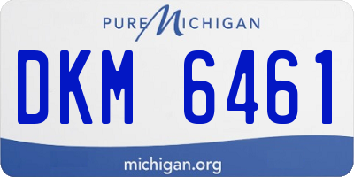 MI license plate DKM6461