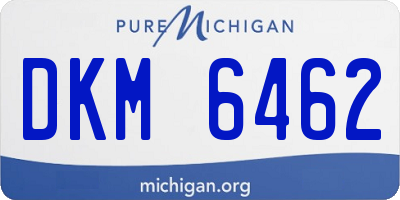 MI license plate DKM6462