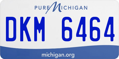 MI license plate DKM6464