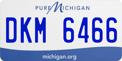 MI license plate DKM6466
