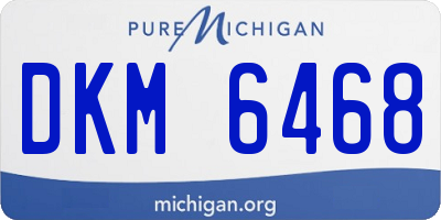 MI license plate DKM6468