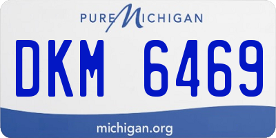 MI license plate DKM6469