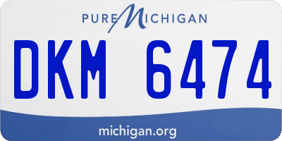 MI license plate DKM6474