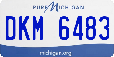 MI license plate DKM6483