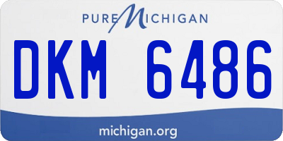 MI license plate DKM6486