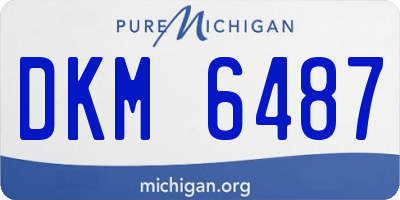 MI license plate DKM6487