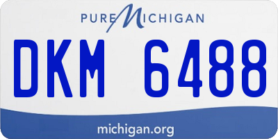 MI license plate DKM6488