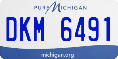 MI license plate DKM6491