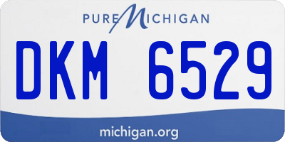 MI license plate DKM6529