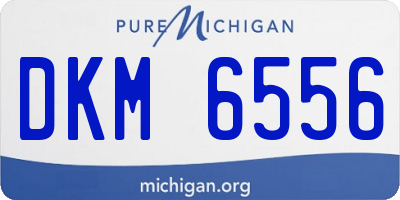 MI license plate DKM6556