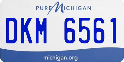 MI license plate DKM6561
