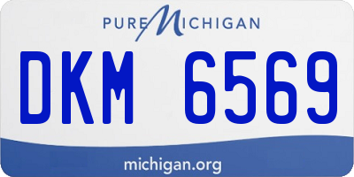 MI license plate DKM6569