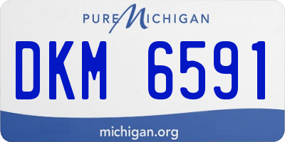 MI license plate DKM6591