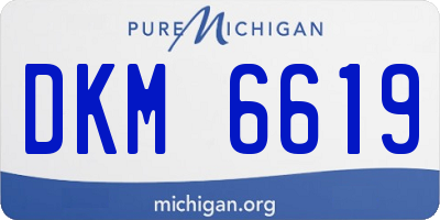 MI license plate DKM6619
